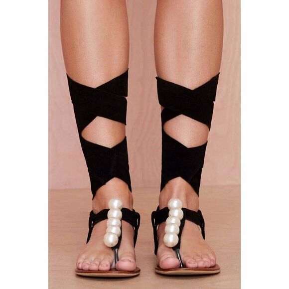 Jeffrey Campbell Women's 6.5 pearl sandals - New - Picture 3 of 9